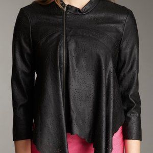 BCBG Max Azria Leather Cropped Jacket